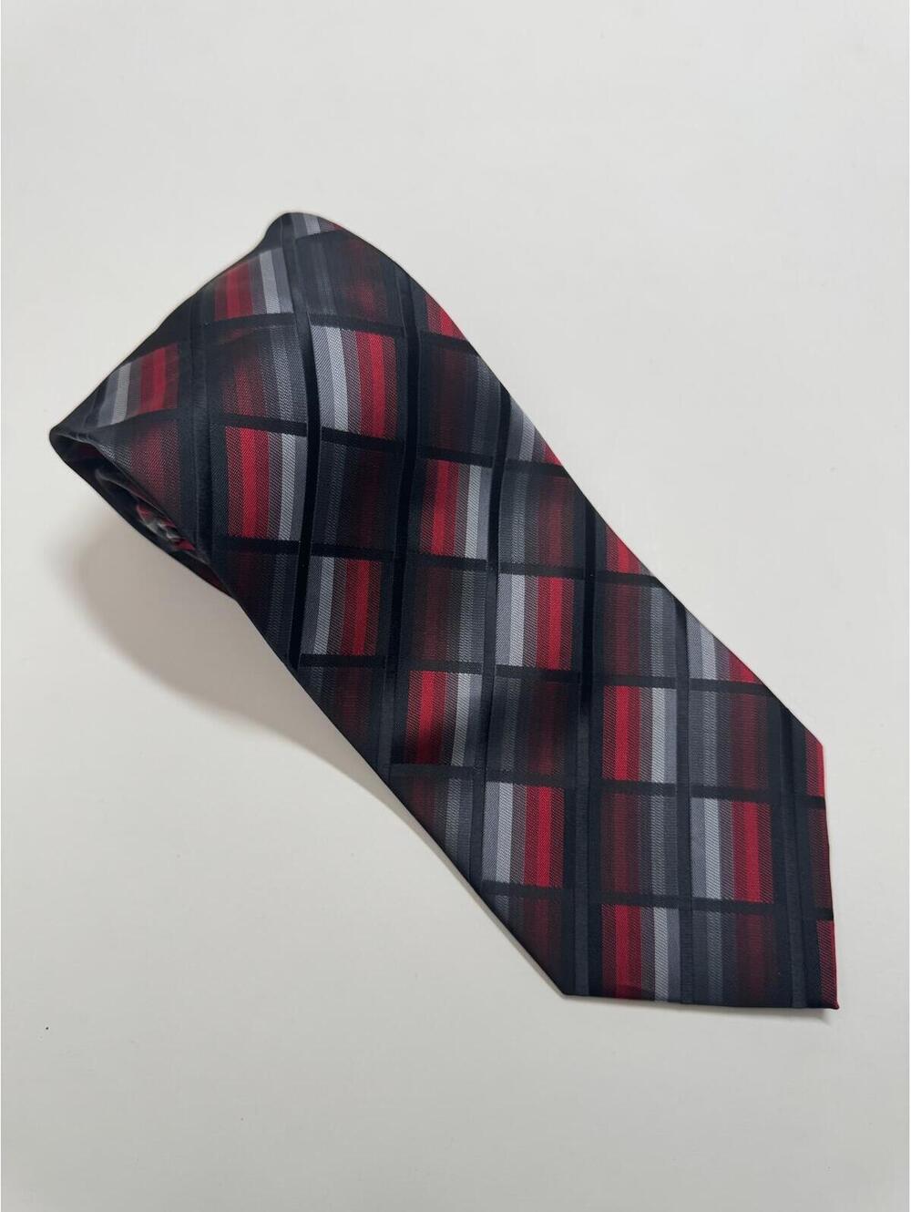 Croft &‎ Borrow Tie Black,  Red & Grey